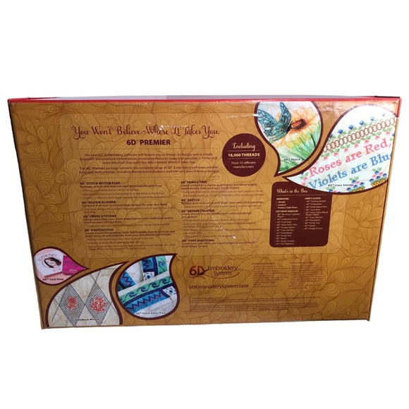 Husqvarna Viking 6D Premier Digitizing Embroidery System 10 Manuals Windows 7/8 - Picture 13 of 14